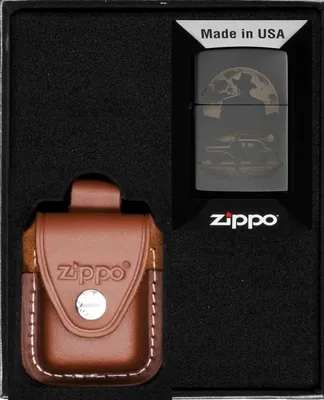 Produktbild von ZIPPO Feuerzeug-Set VINTAGE CAR AND MAN DESIGN Geschenk No4