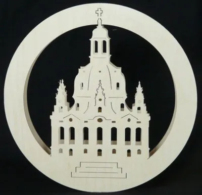 Produktbild von Fensterbild mit Dresdener Frauenkiche und Beleuchtung BxHxT 35x25x4cm NEU