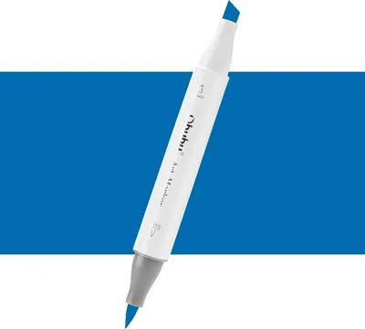 Image de Pinceau et ciseau double face OHUHU, B180 Vienna Blue