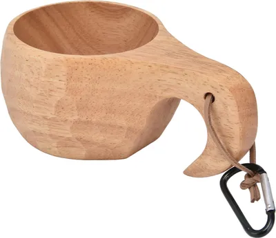 Image de Tasse à café en bois avec poignée Tasse à lait suspendue Tasse à boire en bois portable pour la maisonType 2