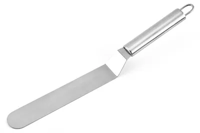 Produktbild von Abgewinkelter Spatel, Küchenmesser, Tortenmesser, Zuckergussspatel zum Backen und Dekorieren von Kuchen, 20 cm