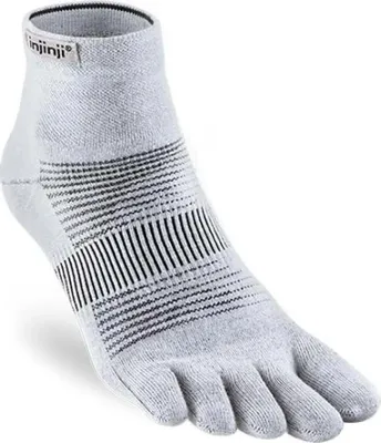Produktbild von injinji Injinji Uni Run Lightweight Mini-Crew Zehensocken gray 40,5-44