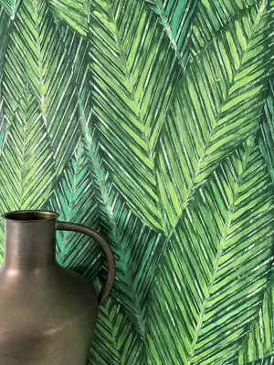 Produktbild von NEWROOM Tapete Miana Green Grün Vliestapete - Modern Dschungel Blätter Germany