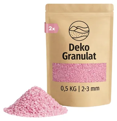Produktbild von Deko-Granulat pink Ø 2 - 3 mm als Gläser, Vasen Streudeko