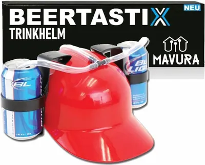 Obrázok produktu pre BEERTASTIX pitná prilba párty pivná prilba držiak na nápoje pitná prilba pitná prilba pivná prilba - ideálny doplnok na párty a voľný čas