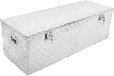 Produktbild von Transportkiste aus Aluminium 124x40x38cm mit Montagesatz für Anhänger von PKW und LKW