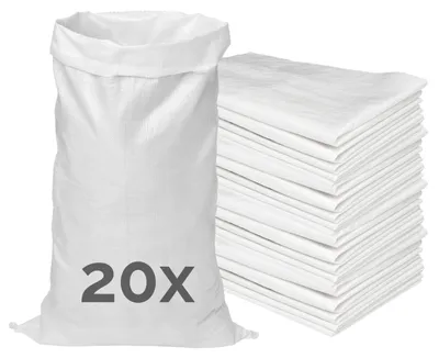 Image de Sac de transport en polypropylène, dimensions 105 x 65 cm, lot de 20