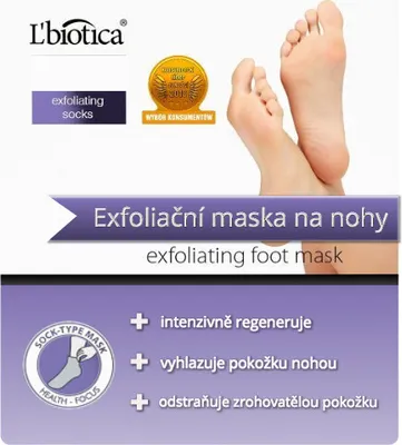 Produktbild von L'biotica Exfolierende Fußmaske, 1 Paar