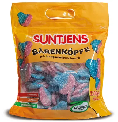 Produktbild von Suntjens Bärenköpfe Kaugummigeschmack 100er