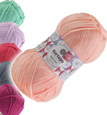 Produktbild von 100g Strickgarn Kartopu BABY ONE Antipilling Babywolle Babystrickgarn, 45 Farben