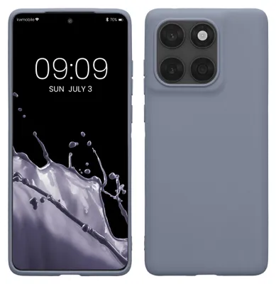 Produktbild von kwmobile Handyhülle für Motorola Edge 60 Fusion Hülle - TPU Case - Kabelloses Laden - Schutzhülle Cover in Lavendelgrau matt