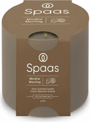 Produktbild von Spaas Glow Duftkerze 35h – achtsamer Morgen | 3 Stück