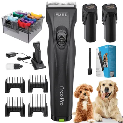 Produktbild von Agrarzone Wahl Arco Pro Hunde Schermaschine mit Aufsteckkamm Set 2x Akku