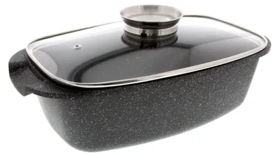 Image de Pradel Excellence - PCUI001033 - Plat à gratin en aluminium moulé de qualité supérieure, dimensions : 36,5 x 23 x 6 cm