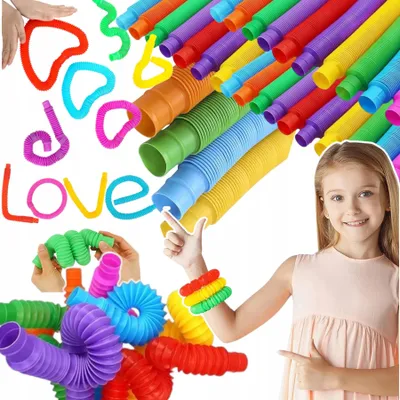 Produktbild von Toys Pop Tubes Sensorik Set 6 Stück Anti-Stress Spielzeug
