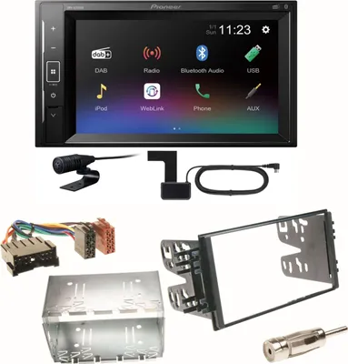 Produktbild von Pioneer DMH-A240DAB DAB+ Bluetooth Einbauset für Kia Sorento JC Rio DC Carnival