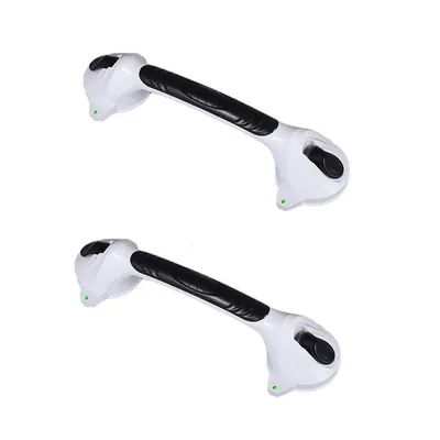 Produktbild von Stützgriffe,Haltegriff Badezimmer 2 Stück, 38cm Haltegriff Dusche,Saugnapfgriff ohne Bohren Badgriff Duschhandlauf Sicherheitsstütze Glas Türgriff