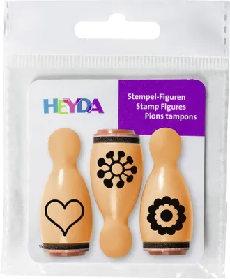 Produktbild von HEYDA 20-48 886 58, Stempel-Set für Kinder, Schwarz, Orange