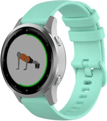Produktbild von Strap-it Garmin Vivoactive 4s Armband Silikon - 40mm - Aqua