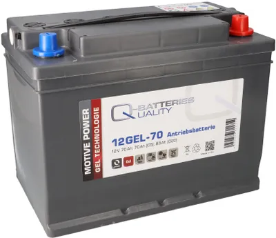 Zdjęcie produktu dla Q-Batteries 12GEL-70 akumulator trakcyjny 12V 70Ah (5h), 75Ah (20h) bezobsługowy akumulator żelowy VRLA