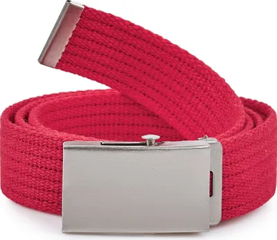 Image de Ceinture pour femme Merry Style en tissu P20 (rouge et argent, 105 cm (longueur totale 110 cm))