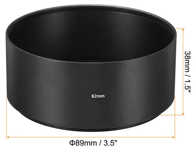 Produktbild von 82mm Sonnenblende Lang Focus Mattiert Oberfl?che Antireflektierende Innenhaube mit Reinigungstuch fš¹r Kameraobjektiv Schwarz