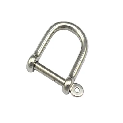 Produktbild von Schäkel 10mm Bolzen großer Öffnung Edelstahl A4 gerade Rundschäkel Verbinder