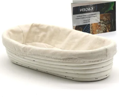 Obrázek produktu pro Rijsmand na chléb - Forma na těsto - Pečení chleba - Přírodní rákos - 29 x 14,5 cm - Béžová