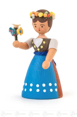 Produktbild von Miniatur Almabtrieb-Dirndl  Höhe ca 5 cm NEU