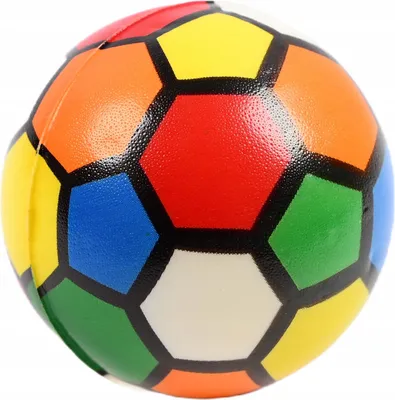 Produktbild von Anti-Stress Ball Schaumstoff 7cm - Bunter Knautschball Softball für Kinder & Erwachsene