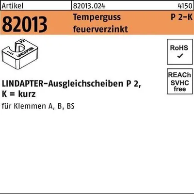 Produktbild von Ausgleichscheibe R 82013 GTW 40 P2 M 12 / 12,0 Temperguss feuerverzinkt