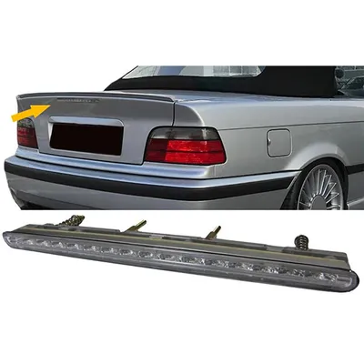 Produktbild von Dritte LED Bremsleuchte Klarglas chrom passend für BMW 3ER E36 Cabrio 96-99