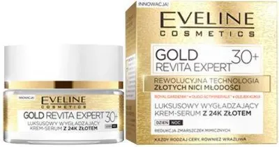 Produktbild von Eveline Cosmetics Gold Lift Expert – feuchtigkeitsspendende, beruhigende Gesichtscreme