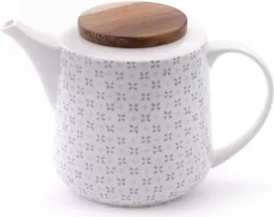 Produktbild von Kanne "Hella" New Bone China, mit Edelstahlsieb 1,4 l