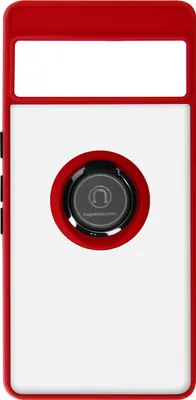 Image de Housse hybride pour téléphone portable avec support pour anneau Google Pixel 7 Pro - Rouge