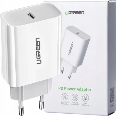Obrázok produktu pre Ugreen USB Power Delivery 3.0 Quick Charge 4.0+ 20 W 3 A sieťová nabíjačka (biela)