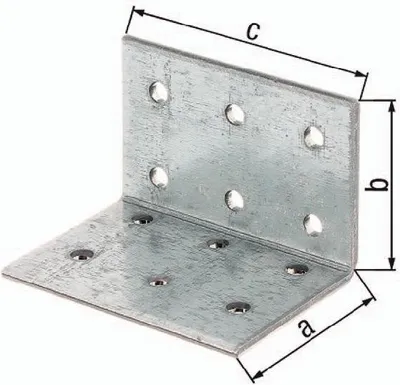 Produktbild von GAH-Alberts 330651, Stahl, Winkelhalterung, Stahl, Sendzimir verzinkte Beschichtung, 5 mm, 50 Stück(e)