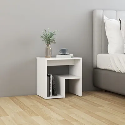 Produktbild von vidaXL Nachttisch Weiß 40x30x40 cm Holzwerkstoff
