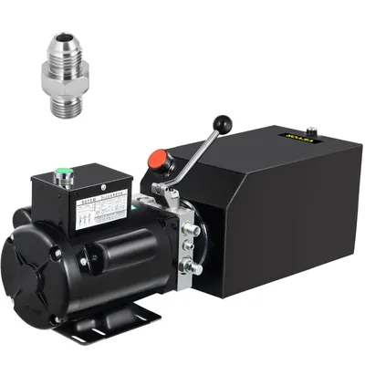Produktbild von VEVOR 14L Autohebebühne Hydraulikaggregat 60 Hz 1 PS Hydraulikpumpe Autoreparatur Hydraulischer Metallbehälter für Hydraulikpumpenaggregat Traktorfahrzeuge Autohebebühne