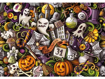 Produktbild von YAZZ Puzzle Halloween 1000 Puppen