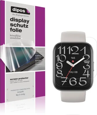 Produktbild von 6x Schutzfolie für Amazfit Bip 5 Unity klar Displayschutzfolie Folie Display Schutz dipos