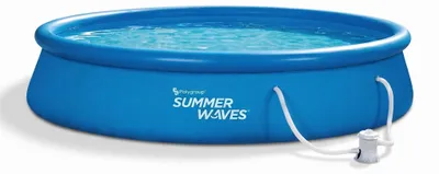 Produktbild von Summer Waves Quick Up Pool Aufstellpool Swimming Pool Schwimmbad inkl Pumpe, Größe:Ø305 x 76cm