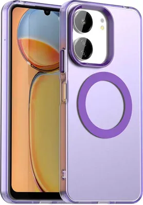 Obrázek produktu pro Magnetické pouzdro pro Xiaomi Redmi 13R / Redmi 13C 5G/4G, tenké matné průsvitné nárazuvzdorné pouzdro Fialová