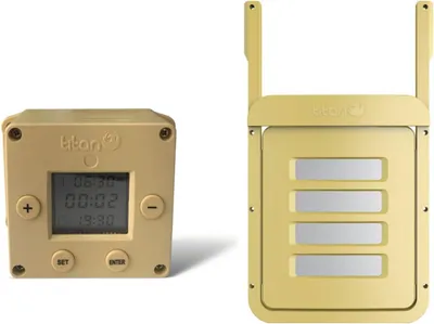 Produktbild von Türöffner CUBE Automatischer Hühnerstall-Türöffner mit Timer + Tür