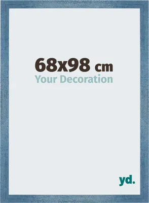 Produktbild von Bilderrahmen, 68x98 cm, Hellblau Gewischt, MDF, Mura