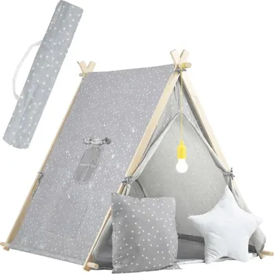 Image de Tente pour enfants avec lumière Nukido - grise