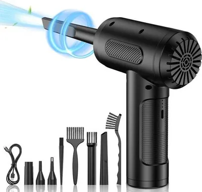 Productafbeelding van Elektrische Stofblazer - Persluchtstofzuiger - Apparaten Reinigen - 3 Snelheden 91.000 RPM - 6000 mAh Batterij - Zwart