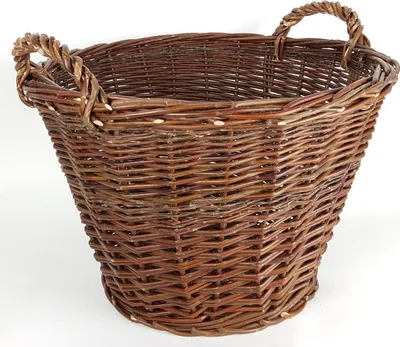 Produktbild von Kaminkorb Holzkorb Kaminholzkorb Obstkorb Gartenkorb aus Weide Rund Ø 60 cm (Art. 90355-60)