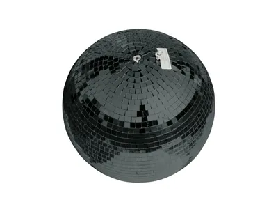 Produktbild von Spiegelkugel 30cm - Safety - Discokugel - Echtglas - 10x10mm Spiegel - schwarz