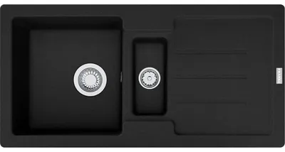 Produktbild von Franke Smart Strata Einbauspüle Fragranitspüle STG 651-86 Onyx Handbedienung  ab 60 cm 114.0657.824 - inkl.